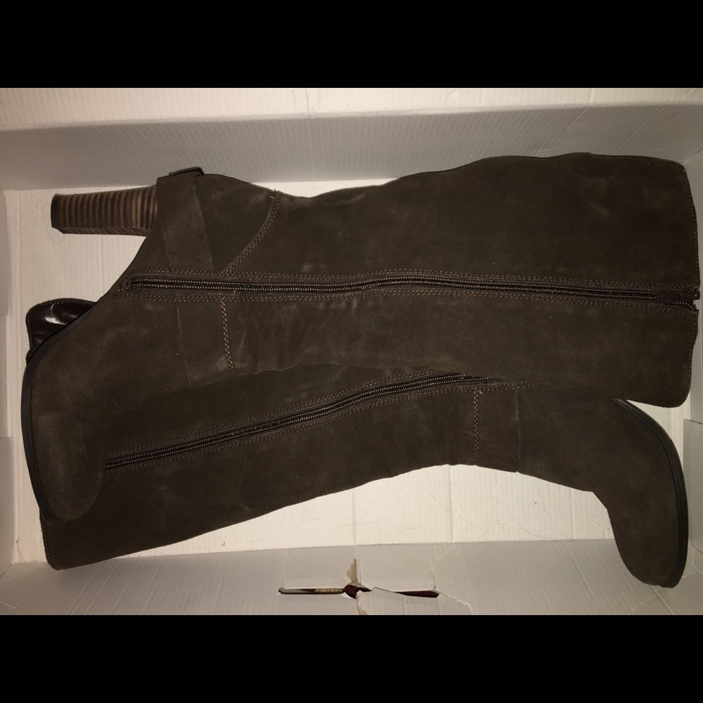 Nine West Ninston Suede Wide Shaft Boots